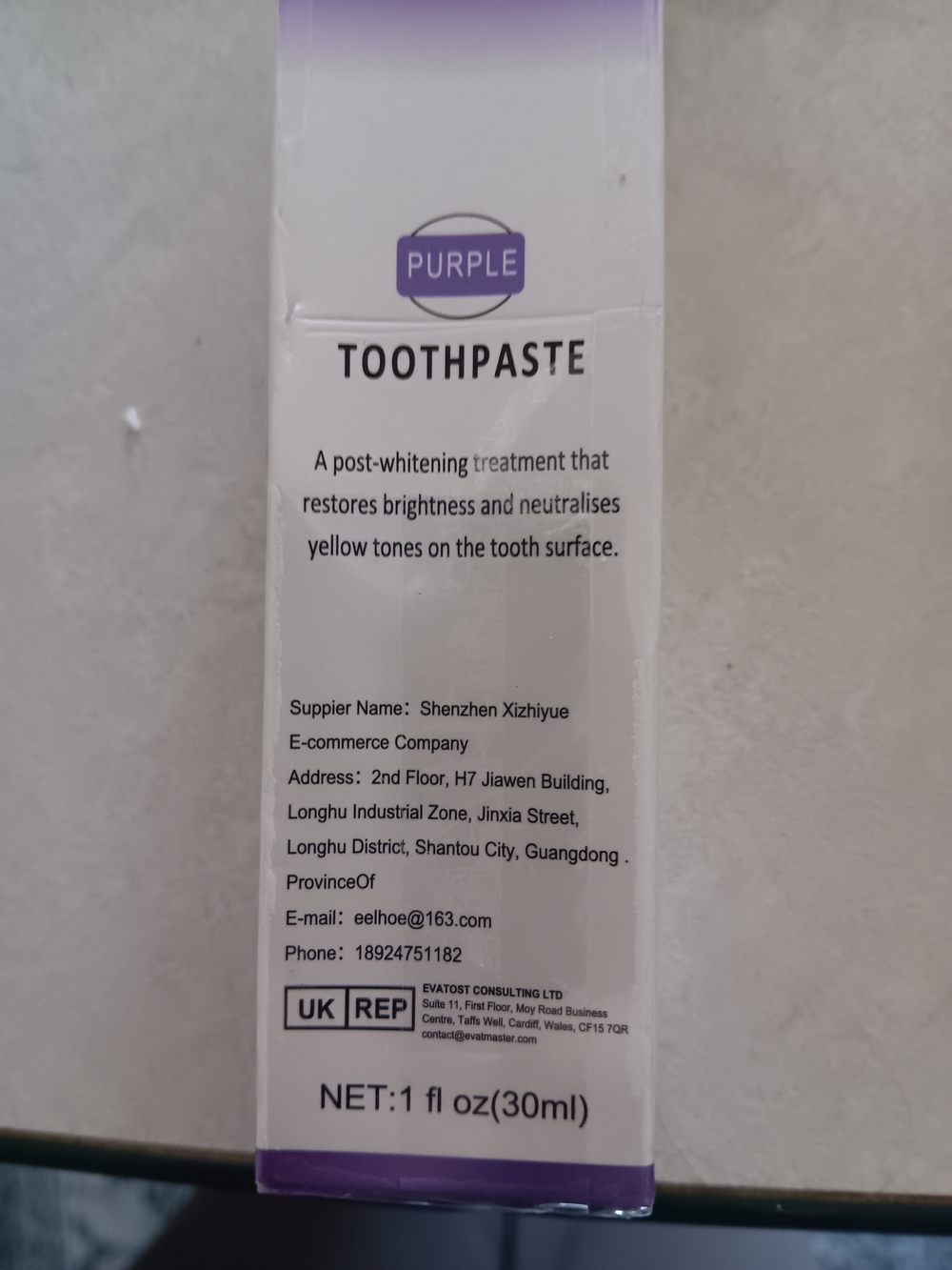 Toothpaste - Whitening